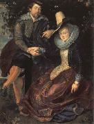 Peter Paul Rubens Self-Portrait with his Wife,Isabella Brant France oil painting reproduction